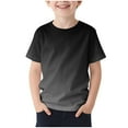 thumbnail image 2 of NAISIBABY T-Shirt for Boys Size 6, Gradient Crew Neck Short Sleeve Summer Casual Graphic Tee Black, 2 of 4