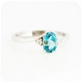 thumbnail image 3 of London Blue Topaz Engagement Ring Wedding Engagement Band Ring Gifts For Her 925 Sterling Silver Gemstone Jewelry For Women Gift, 3 of 5