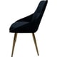 thumbnail image 3 of Silla Varssi Terciopelo Negro Grupo Microtec Patas Doradas Metalica Industrial Moderno Cocina Bar Restaurante desayunador Minimalista Acojinado Grupo Microtec Varssi, 3 of 4