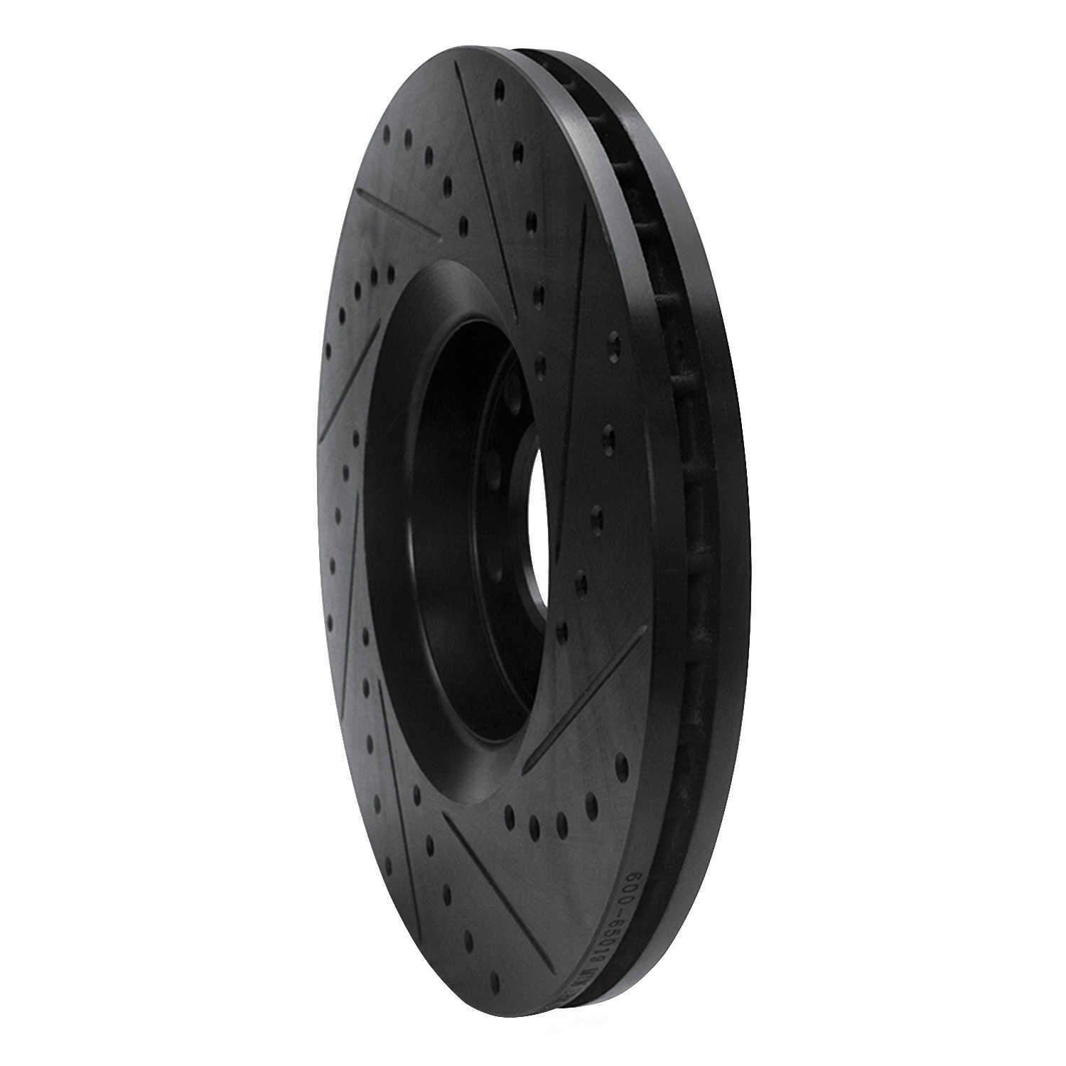 Dynamic Friction Company 633-65019L DFC Brake Rotor - Drilled And Slotted - Black