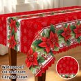 thumbnail image 2 of Tchckioa Merry Christmas Tablecloth,60x70 Inch Stain Resistant Table Cover for Holiday Party Decor, 2 of 7