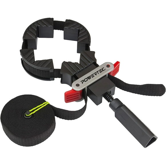 Strap Clamps for Woodworking – Quick Release Band Clamps, Adjustable Picture Frame Clamp, 13 ft Strap Belt Clamp for Cabinets and Drawers (71017)