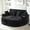 Black, variant on Harper & Bright Designs Oversized Foam Chaise Indoor Lounge, Chenille Boneless Curved Lounge Couch, Compressed Floor Single Sofa Chair with Two Cup Holders for Living Room, Green