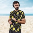 thumbnail image 4 of Wukai Lavender Flowers Print Men's Short-Sleeved Mesh T-Shirt,Quick-Dry Short Sleeve Workout T-Shirt-X-Small, 4 of 8