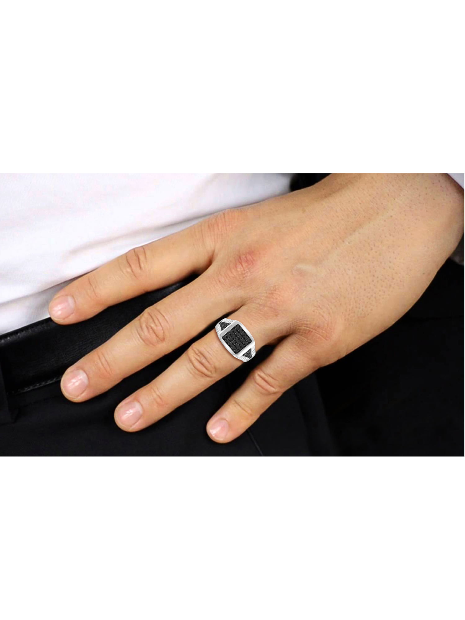 Buy 2 Carat Radiant Cut Black Diamond Unique Engagement Ring, Hidden Halo  Art Deco Diamond Wedding Jewelry, Vintage Stunning Gift for Women Online in  India - Et… | Black diamond ring engagement,
