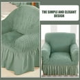 thumbnail image 3 of Raindrops Housse de Sofa Inclinable Verte de Protection avec Matériau Résistant à l'Usure et Design Élégant, 3 of 8