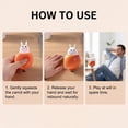 thumbnail image 6 of Carrot Shape Squeeze Ball Cute Easter Bunny Style Large Soft TPR Slow Recovery Hand Grip Decompression Ball Pinch Knead Sensory, 1 Count, 6 of 8