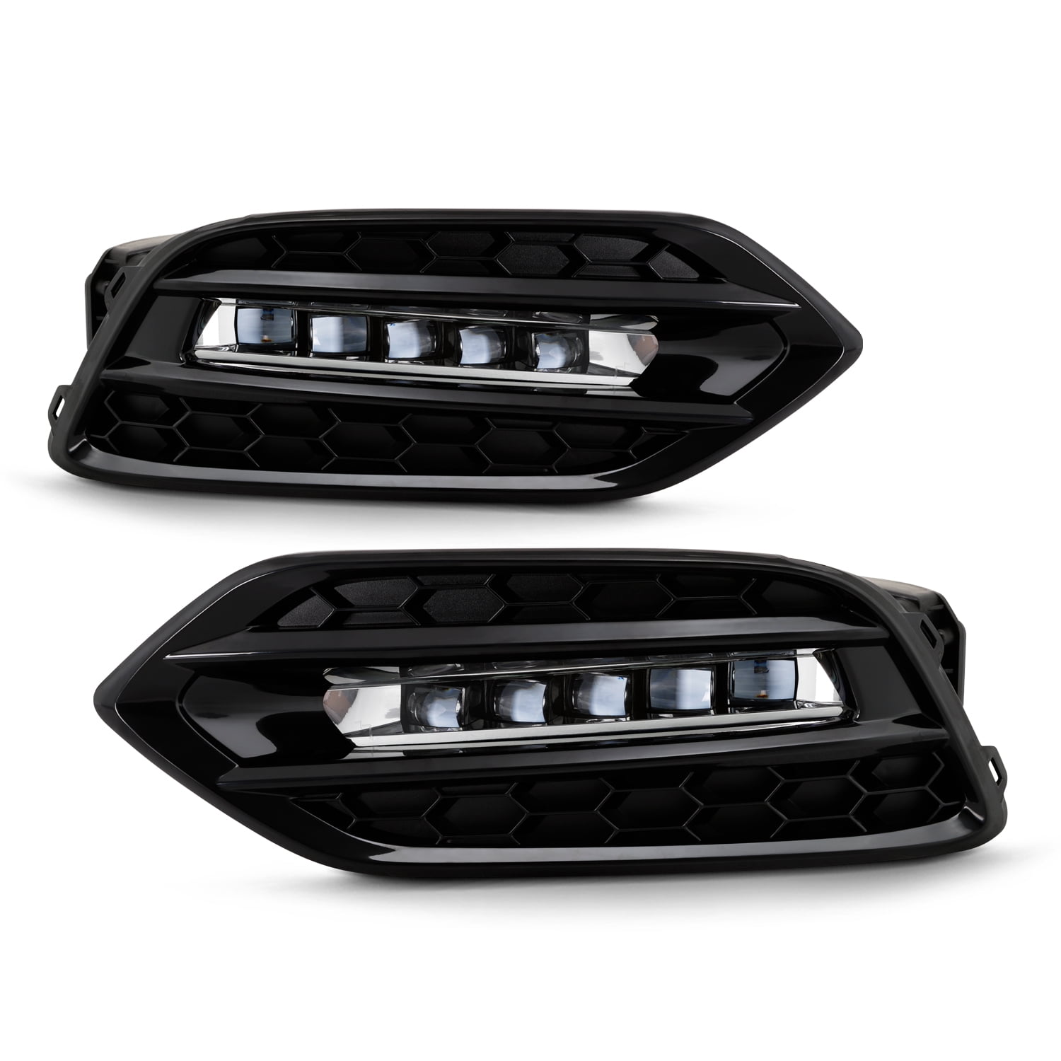 For 20192020 Honda HRV LED Fog Lights w/ Wiring Harness Bumper Bezels