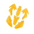 thumbnail image 1 of ABS Plastic Fender Fairing Body Work Kit Set Work ABS Plastic for Honda CRF50-125CC Yellow, 1 of 9