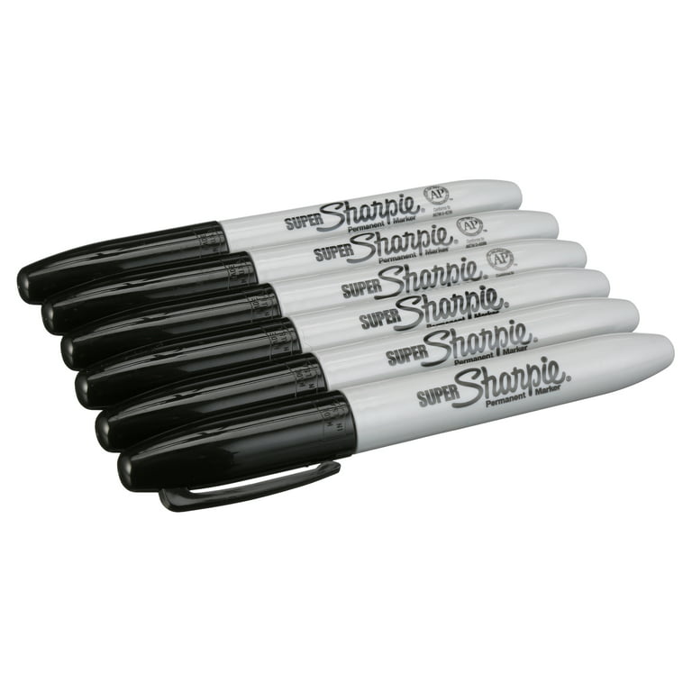New Sharpie Permanent Markers 3-PACK Fine Point Black 6 Total Markers (SH5)  71641301627