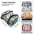 thumbnail image 3 of Daisy Double Layered Insulated Lunch Bag with Two Compartments, Large Capacity, Hand-Held, 7.1x11.4x16.1 Inches, 3 of 6