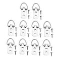 thumbnail image 4 of IDEANATEGRATE 50Pcs Picture Frame Wall Hooks Metal D Rings for Hobbyists 11.8x0.63x0.2in, 4 of 8