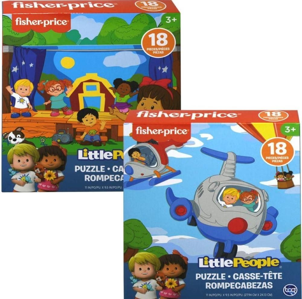 Gran universo académico emoción Fisher-Price Little People 18 Piece Jigsaw Puzzles, Children Ages 3+ -  Walmart.com