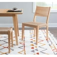 thumbnail image 2 of Linon Patty 18" Dining Chairs with Woven Seats Set of 2 in Natural Brown Wood, 2 of 14