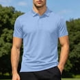 thumbnail image 4 of Qiyinn Men's Polo Shirts Short Sleeve Cotton Pique 3 Buttons Golf Shirts Classic Fit Casual Performance T-Shirt, 4 of 9