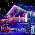 thumbnail image 3 of Zhangyh Solar Icicle Lights,Waterproof 32.8FT 300LED LED Icicle Christmas Lights 60 Drops with 8 Modes Remote Timer Curtain Hanging String Lights, 3 of 9