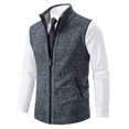 thumbnail image 4 of Kcodviy Mens Autumn And Winter Printed Pocket Knitted Wool Cardigan Vest Sweater Vest Sweaters For Men Mens Cardigan Sweaters With Buttons Mens Sweater Casual Sweaters For Men Boys Sweater Vest F, 4 of 6