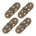 thumbnail image 1 of Bisagra de Mesa Plegable Uxcell, Paquete de 4 Hierro 270 Grados Bordes Redondeados Bisagras de Mesa para Armario, Bronce, 1 of 7