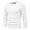 White, variant on TFEOQRY Pullover Sweater for Men Solid Color Loose Comfortable Knit Wear Long Sleeved Round Neck Sweater Top White