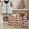 thumbnail image 2 of Ropa de otoño para bebés, chaqueta sin mangas para niños, chalecos de invierno para niños pequeños, chaleco de plumón de pato con un solo pecho, abrigo, prendas de vestir para niños, 2 of 5