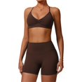 thumbnail image 1 of Conjuntos de entrenamiento for mujer, 2 piezas, sujetador deportivo, camiseta sin mangas, polainas de cintura alta, gimnasio, Yoga, ropa activa, Top de entrenamiento for mujer, 1 of 6