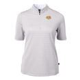 thumbnail image 2 of Women's Cutter & Buck  Gray Tennessee Tech Golden Eagles DryTec Virtue Eco Pique Stripe Recycled Polo, 2 of 3
