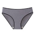 thumbnail image 2 of Fnooota Underwear for Women, Briefs 100% Cotton Low Waist Panties Breathable Light Comfort Stretchy Black ,L, 2 of 3