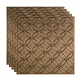 thumbnail image 1 of FASÄDE Rings Decorative Vinyl 2ft x 2ft Lay in Ceiling Panel in Argent Bronze (5 Pack), 1 of 5