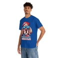 thumbnail image 6 of Patriotic America Dog Sunglasses Flag Colors July 4th  Unisex Cotton Tee, 6 of 12