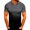 Dark Gray, variant on Pntutb Clearance Mens Casual Sports T-Shirt Lapel 3D Gradient Short-Sleeve Shirt