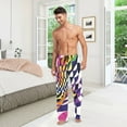 thumbnail image 6 of FORMRS Mens Pajama Pants with Pockets Sleepwear Lounge Bottoms Sizes S-2XL, Purple Wavy Plaid, 6 of 7