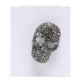 thumbnail image 1 of Vintage Skull Brooch Rhinestone Sparkly Nickle Free Skull Head Pin Brooch Accessory Black, 1 of 5