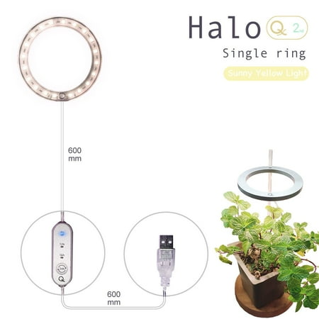 

Weloille Ring Light Home Full Imitation Sun Led Indoor Flower Plant Light