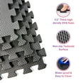 thumbnail image 2 of 1/2in EVA Foam 24'' x 24'' Blue Exercise Mat with Interlocking Tiles, 2 of 3