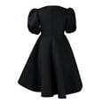 thumbnail image 5 of Sngxgn Women's Print A-Line Mini Dress Long Sleeves(Black,S), 5 of 9