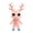 Pink Deer, variant on 9.84" Game Animal Hospital Plush Doll, Lovely Grey Unicorn Creature Stuffed Animal for Movie Night, Cuddly Soft Plushies Toys Throw Pillow, Funny Gifts for Birthday Emotional Support Plush Toys