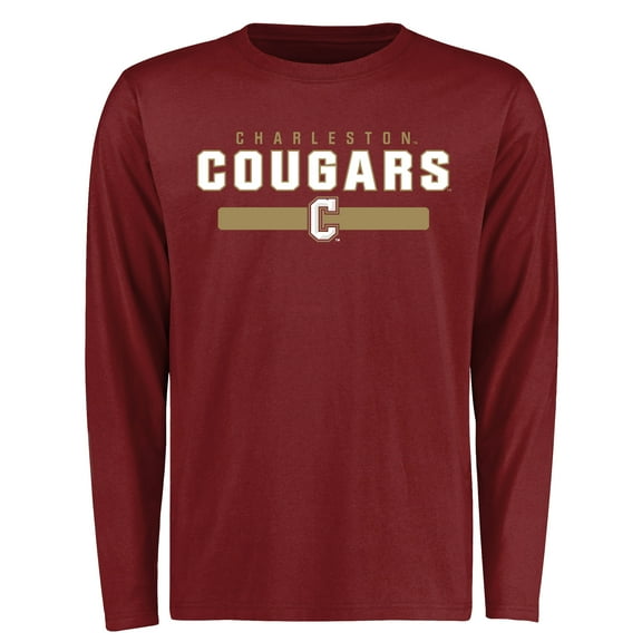 Men's Maroon Charleston Cougars Team Strong Long Sleeve T-Shirt