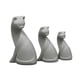 thumbnail image 2 of Conjunto de colección de figuras de gatos pequeños Adorno Figura de gato en miniatura Coleccionable para Gris, 2 of 9
