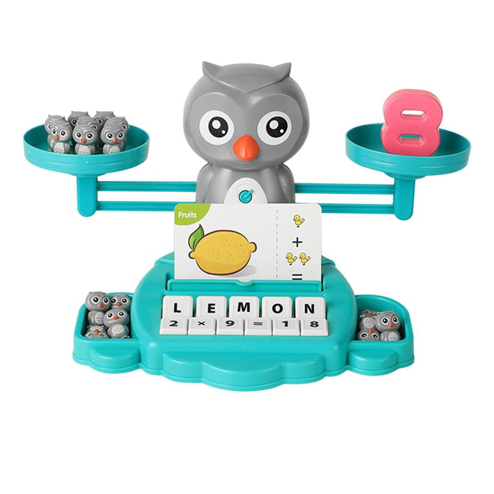 IMSHIE Balance Match Toys Lovely Owl Shape Cool Math Counting Games Digital  Balance Scale Educational Toys Number Learning Games for Preschool Girls  and Boys everyday - Walmart.com