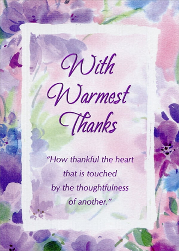 Designer Greetings How Thankful the Heart Thank You Card