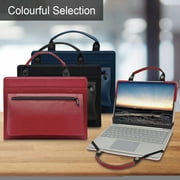 Lenovo ThinkPad X1 Extreme Gen 5 Laptop Sleeve, Leather Laptop Case for Lenovo ThinkPad X1 Extreme Gen 5 with Accessories Bag Handle (Red)