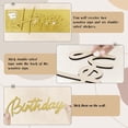thumbnail image 4 of Happy Birthday Wooden Sign for Backdrop Gold Cutout Letters Plaque Happy Birthday Letters Sign for Balloon Arch Backdrop Birthday Party Baby Shower Photography Background Decorations - Gold, 4 of 7