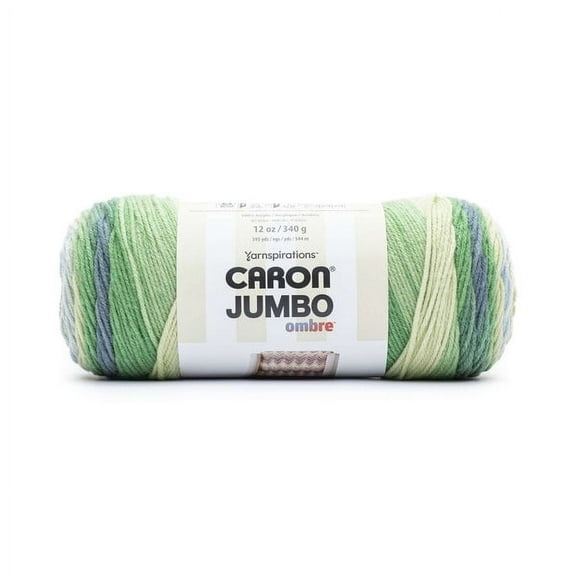 Caron Jumbo Print Ombre Yarn-Lake Mist