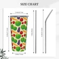 thumbnail image 5 of Kll Vegetable Stainless Stainless Steel Vacuum Insulated Coffee Cup 20 Oz Lids And Straws,1 Metal Straws,1 Cleaning Brush, 5 of 9