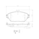 thumbnail image 2 of BALATAS CERAMICAS A180 2013 al 2016 MERCEDES-BENZ 1.6L L4 Delanteras BREMBO ., 2 of 5