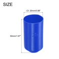 thumbnail image 2 of Uxcell 8Pcs Heat Shrink End Cap 25mm ID x 50mm L 2:1 Ratio Heat Shrink Tubing Caps Lined Sealed Waterproof Adhesive for Electrical Wire Cable, Blue, 2 of 6