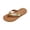 Coffee #010, variant on Women's Bohemian Rainbow Sandals Woven Flip Flops Non Slip Flat Soft Cushioned Footbed Shoes Casual Beach Walking Vacation Summer Daily Wear Ladies Thong Sandals 41