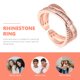 thumbnail image 3 of unbranded Anillo Abierto Ajustable De En Con Para Mujer, 3 of 8