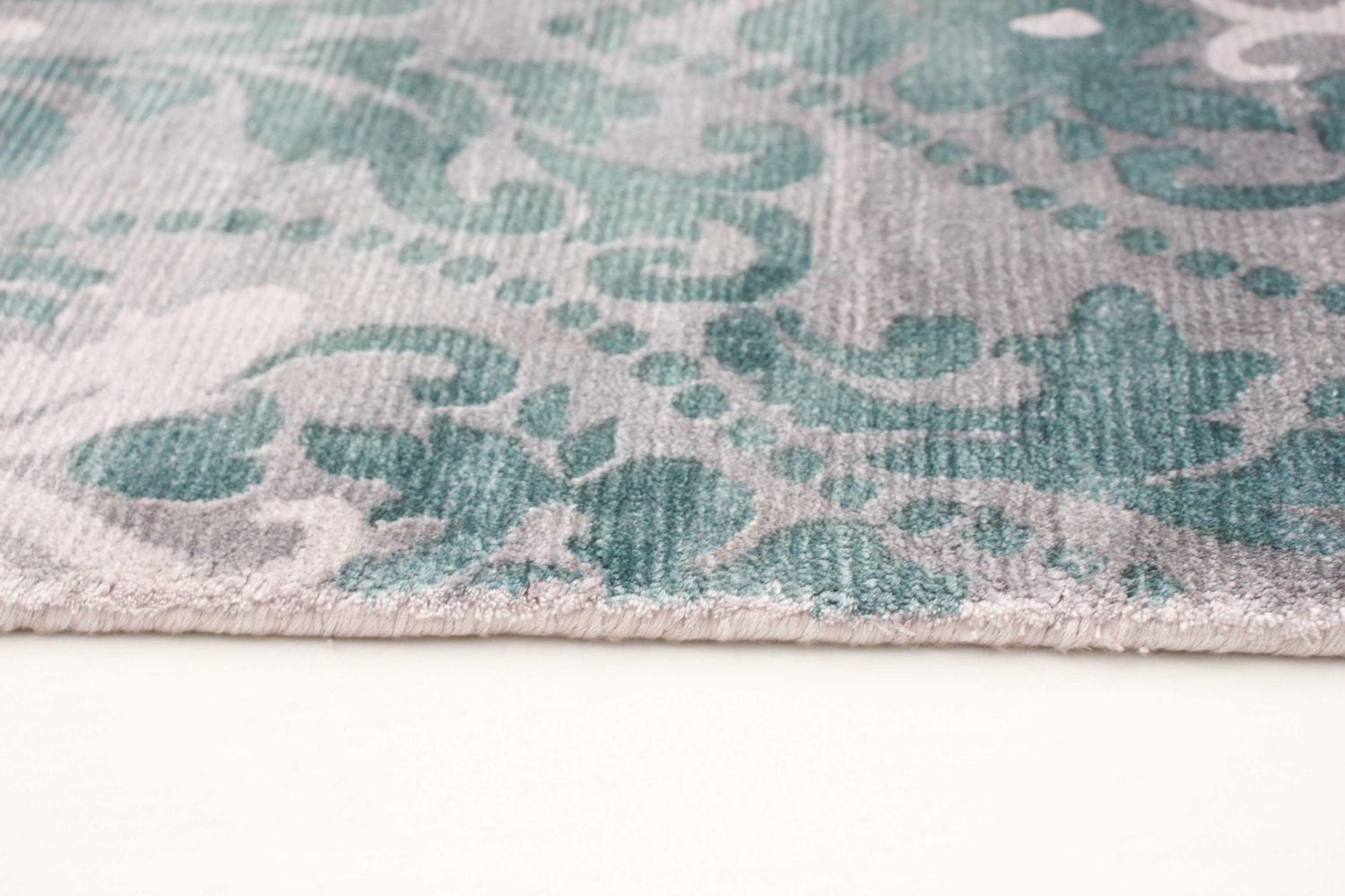 ECARPETGALLERY 5'0" x 8'0" Transitional Galleria Hand Loomed Area Rug for Living Room, Dining Room and Bedroom in Grey