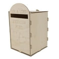 thumbnail image 2 of Exquisite Handcrafted Wooden Wedding Mailbox With Lock Key, Vintage Postal Style, Durable Plywood Construction, 2 of 8